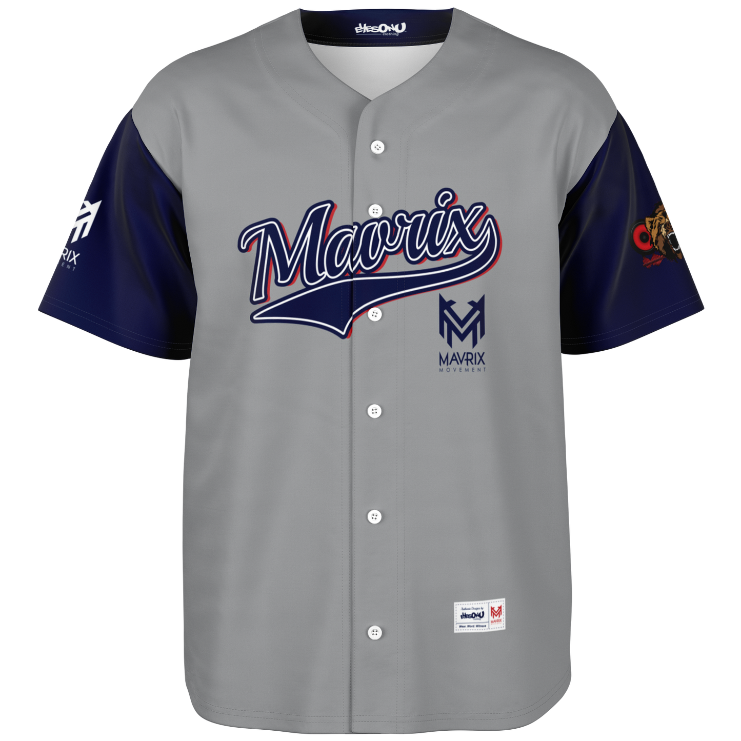Mavrix Lac Grizzly Baseball Jersey