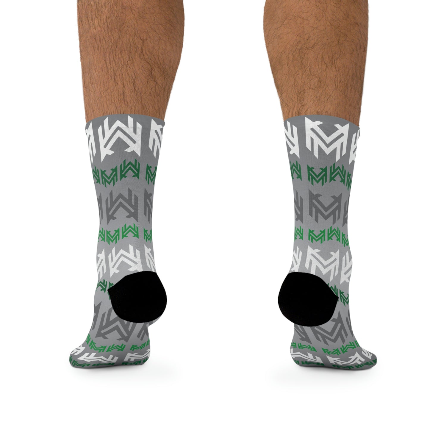 Mavrix Logo Pattern Green Socks
