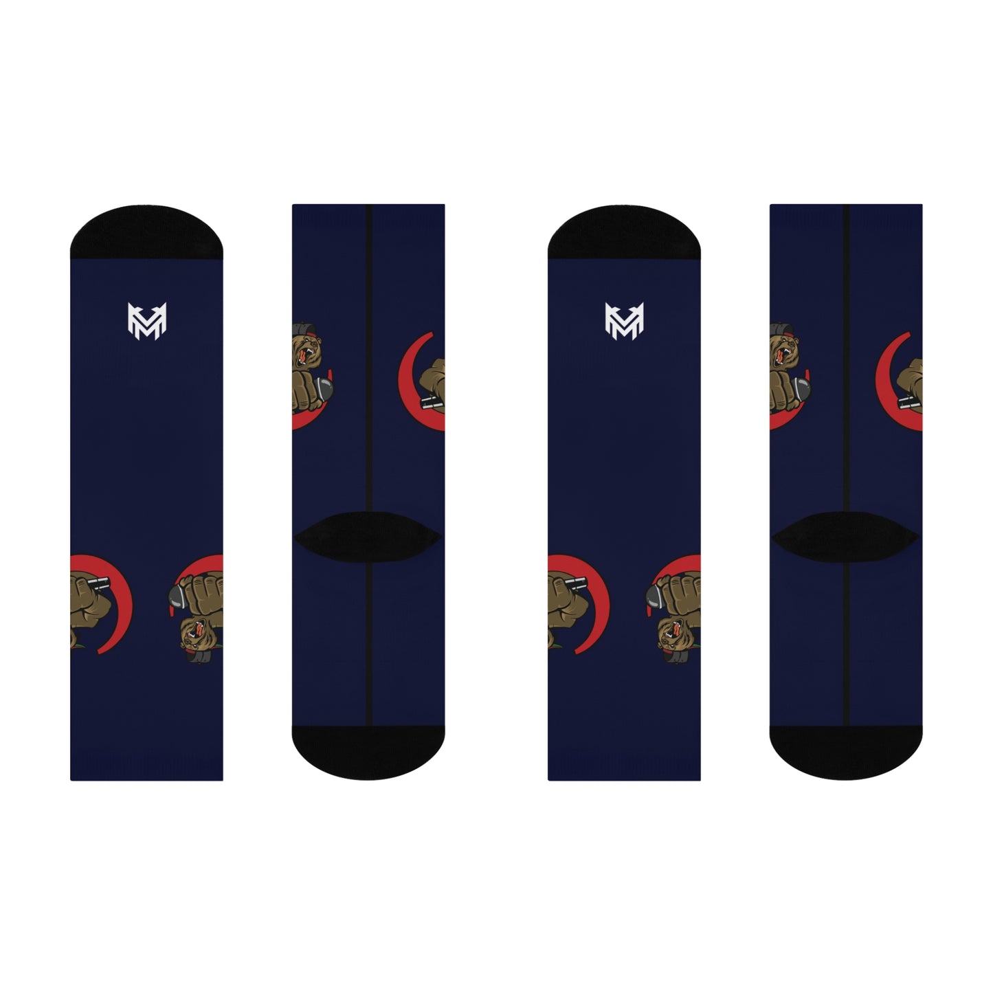 Lac Grizzy Signature DTG Crew Socks