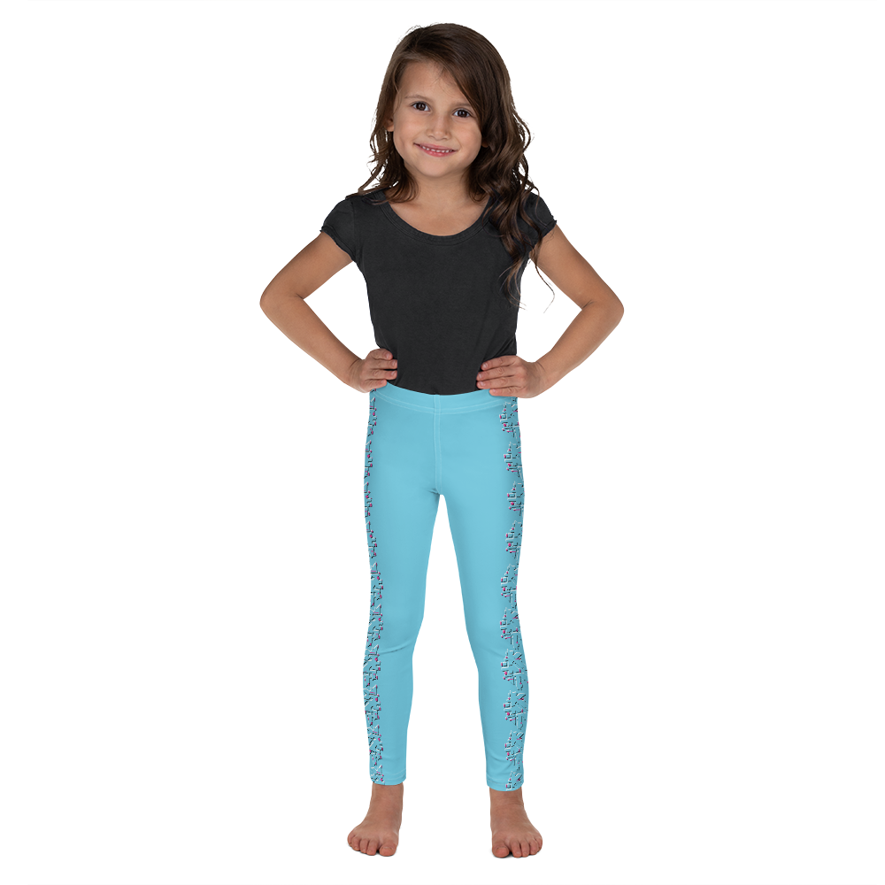 Mavrix Glitch Blue Kid's Leggings