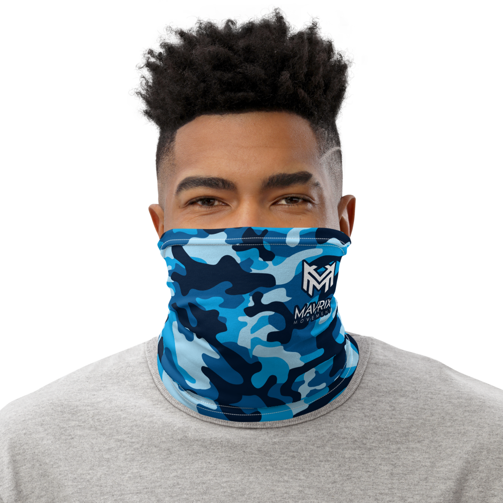 Mavrix Blue Camo Neck Gaiter