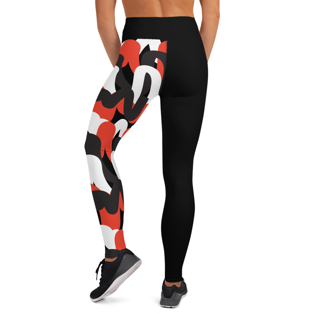 Mavrix Scribble Split Yoga Leggings