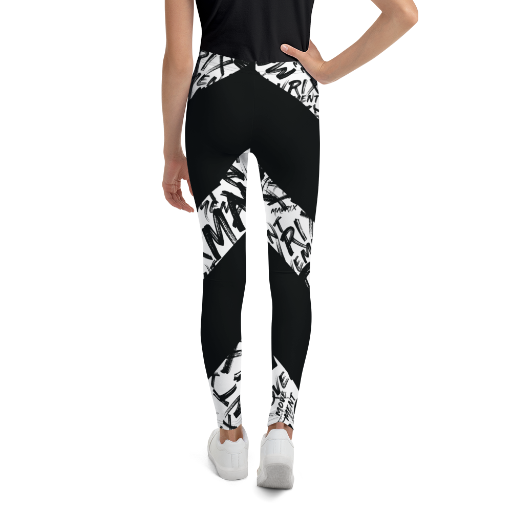 Mavrix Writing Youth Leggings