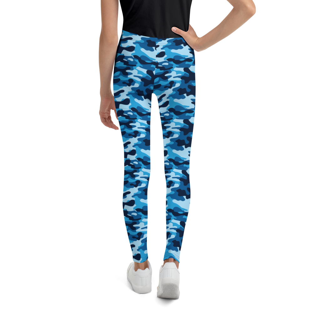 Mavrix Blue Camo Youth Leggings