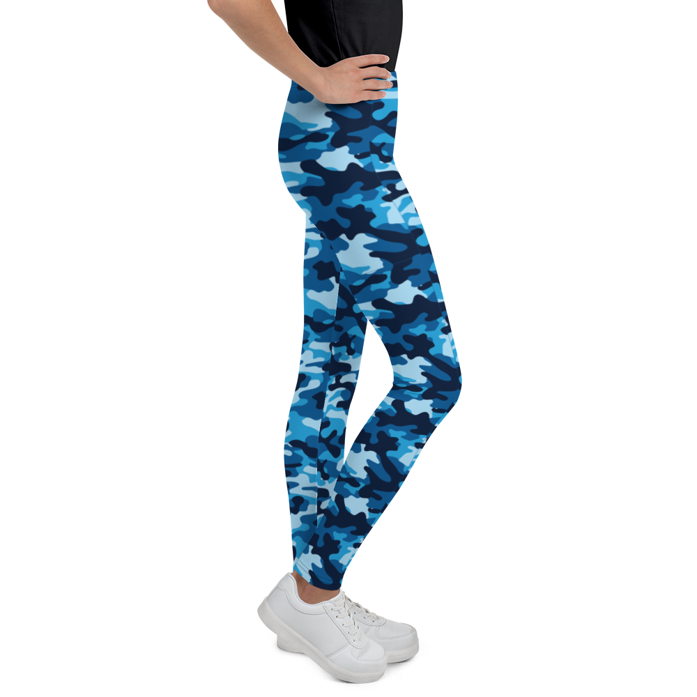 Mavrix Blue Camo Youth Leggings