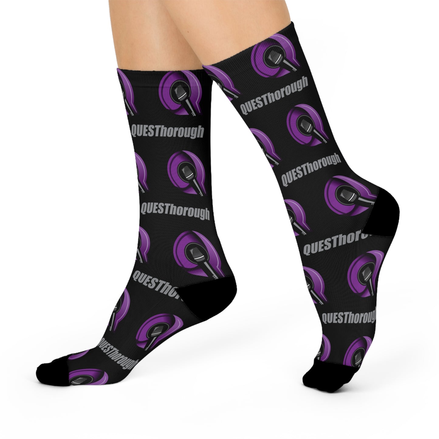 QuesThorough Signature DTG Crew Socks