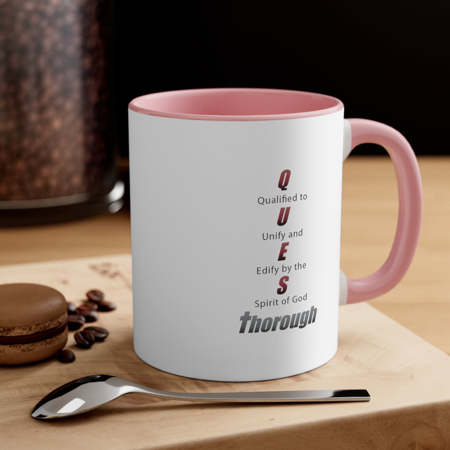 QuesThorough Signature Red - Accent Coffee Mug, 11oz