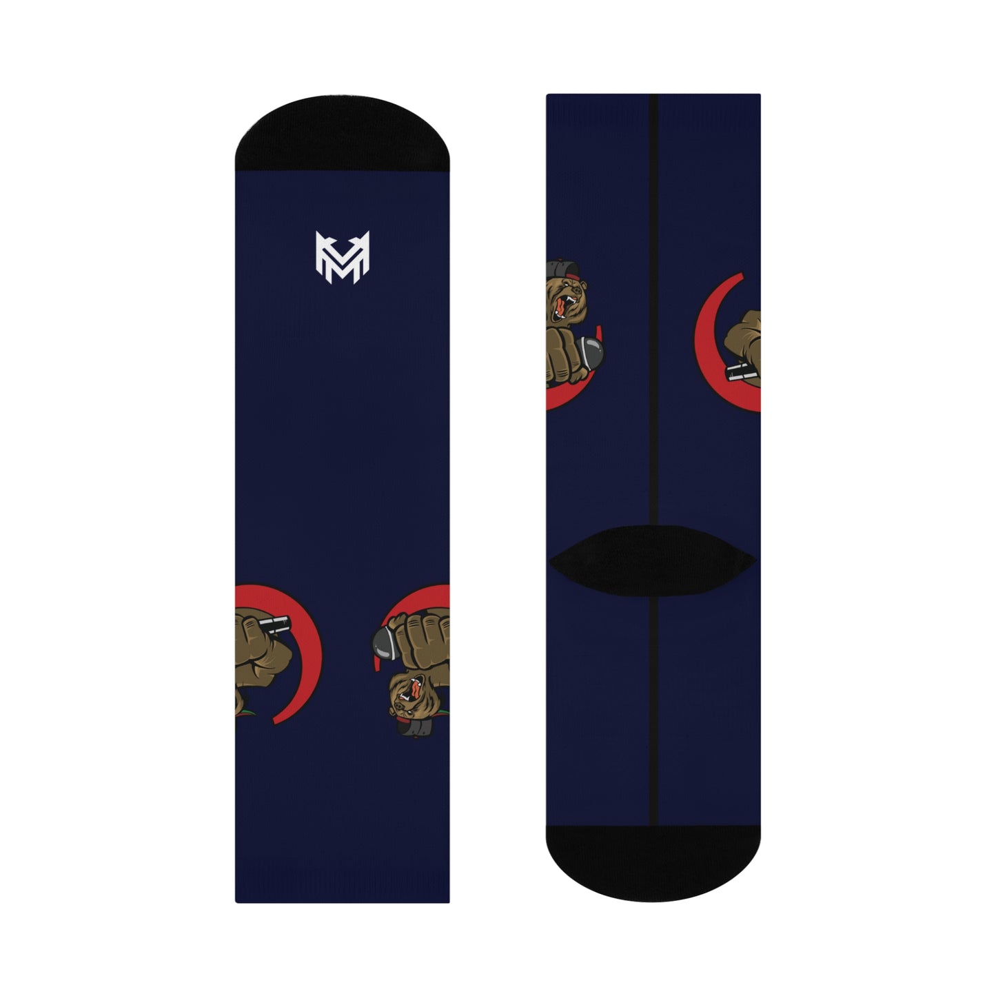 Lac Grizzy Signature DTG Crew Socks