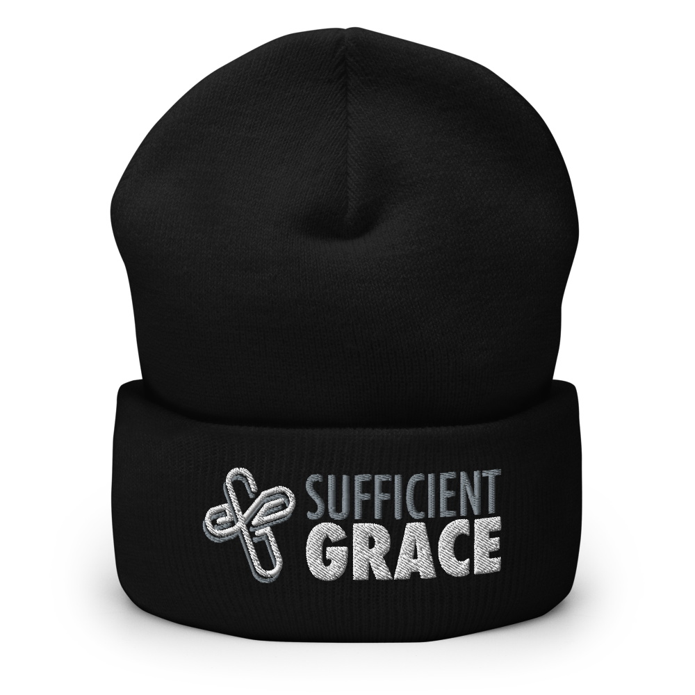 Sufficient Grace Cuffed Beanie (2 colors)