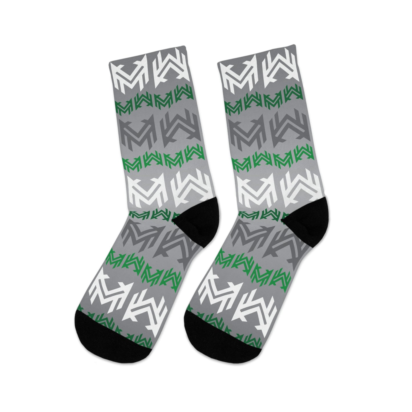 Mavrix Logo Pattern Green Socks