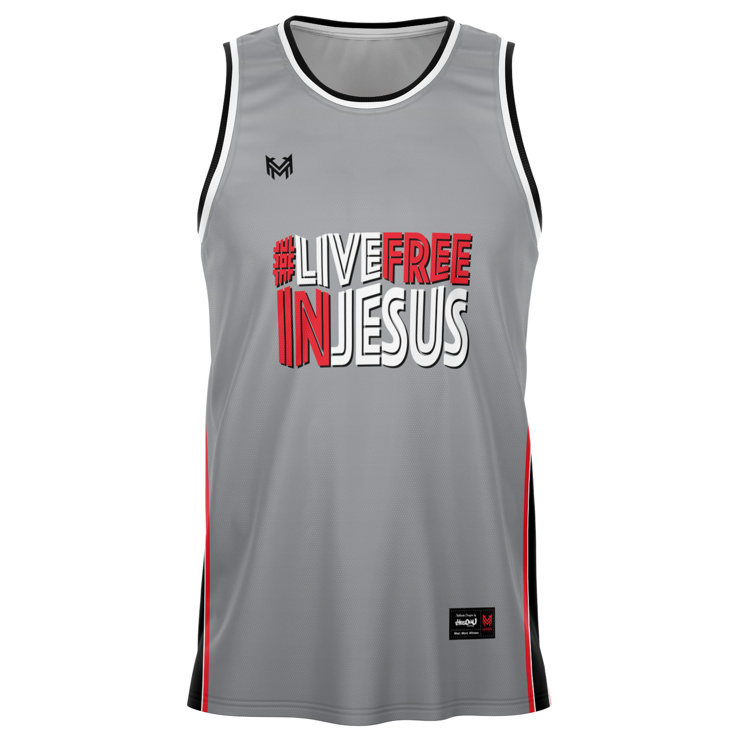 Mavrix LiveFreeInJesus - Basketball Jersey