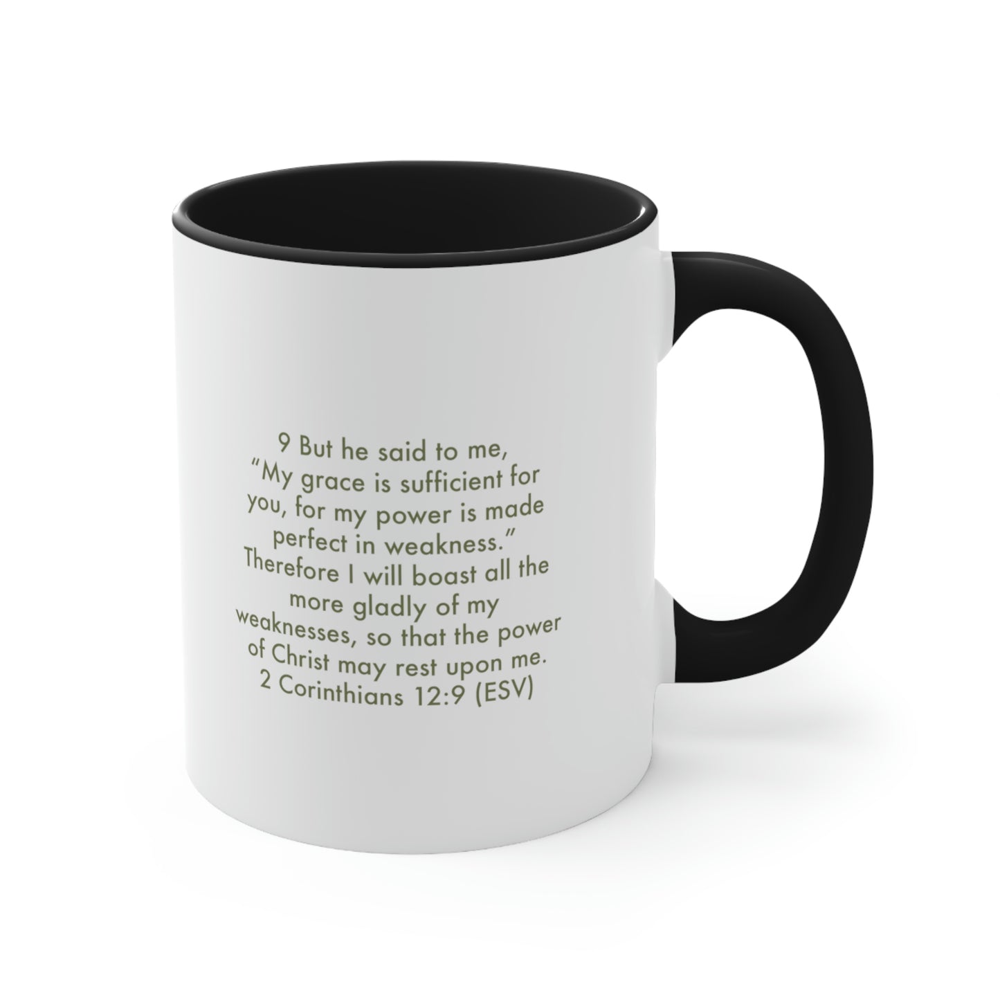Sufficient Grace - Accent Coffee Mug, 11oz