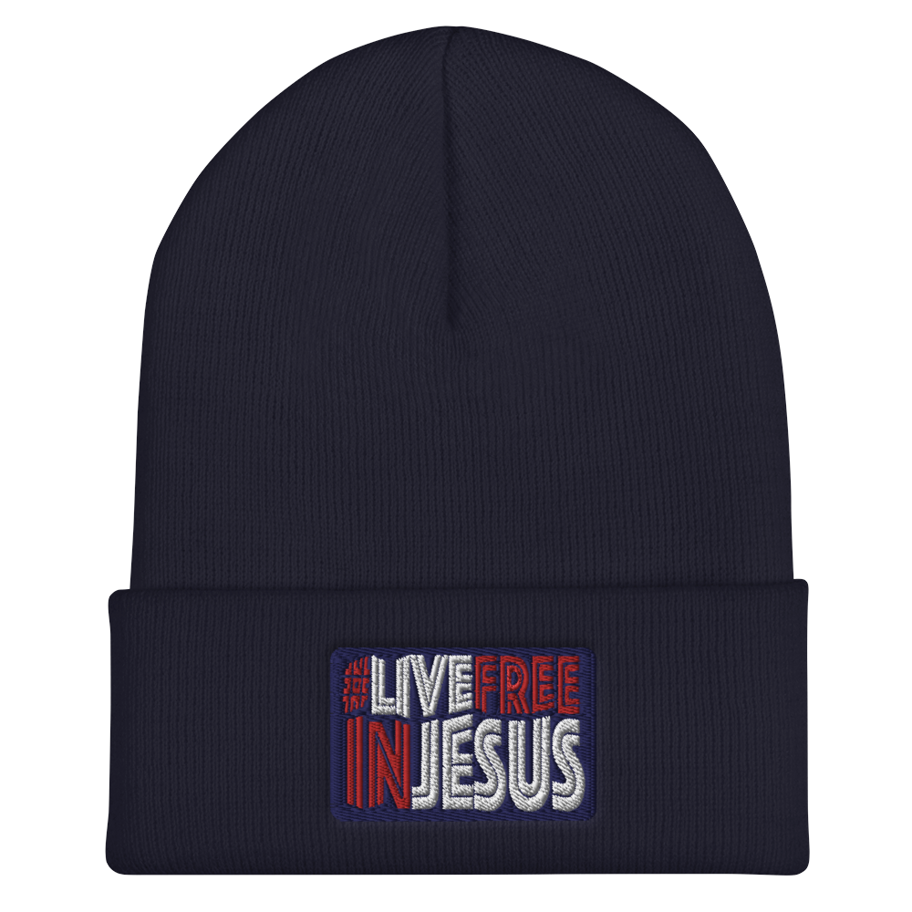 #LiveFreeInJesus Beanie (4 colors)