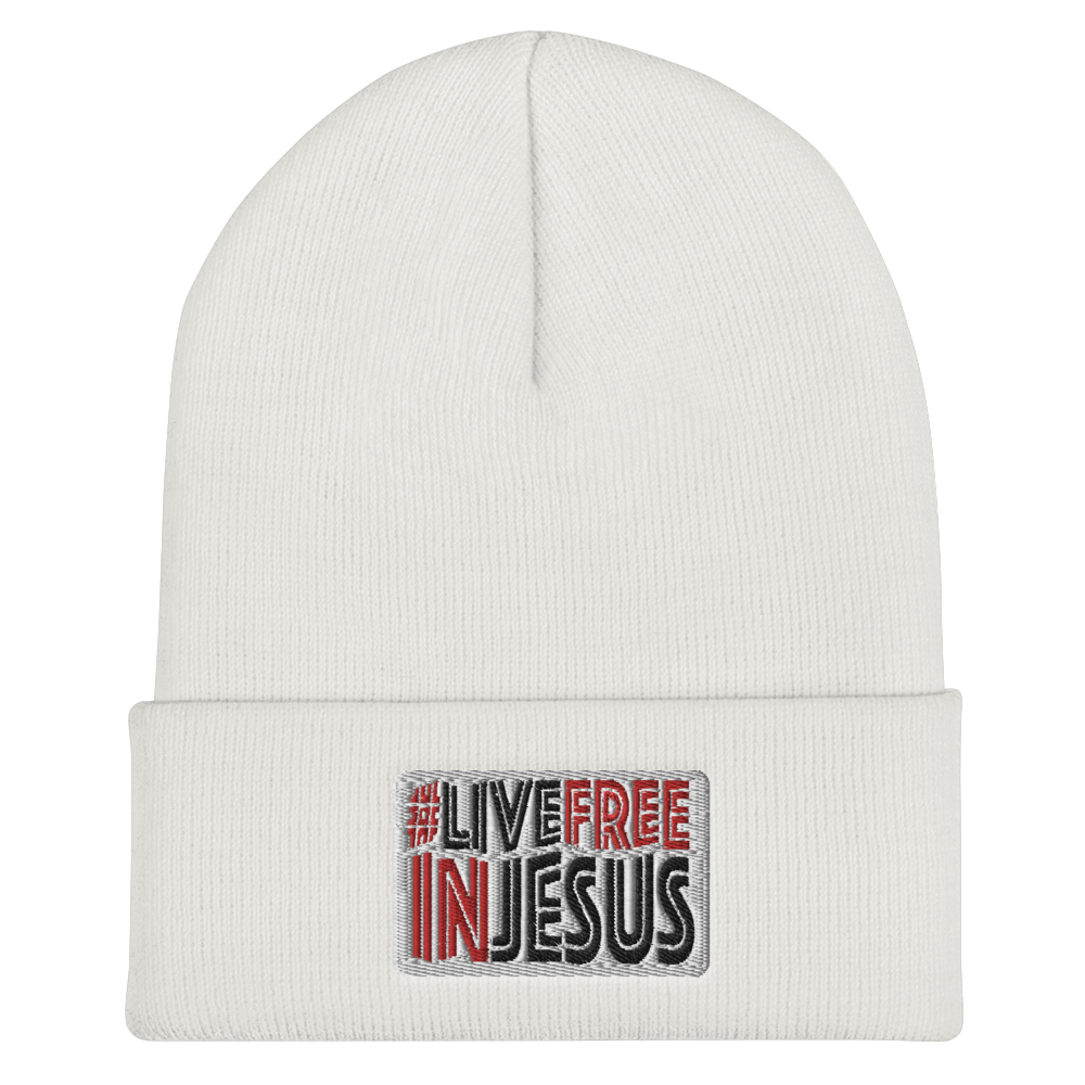 #LiveFreeInJesus Beanie (4 colors)