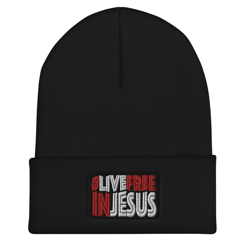 #LiveFreeInJesus Beanie (4 colors)