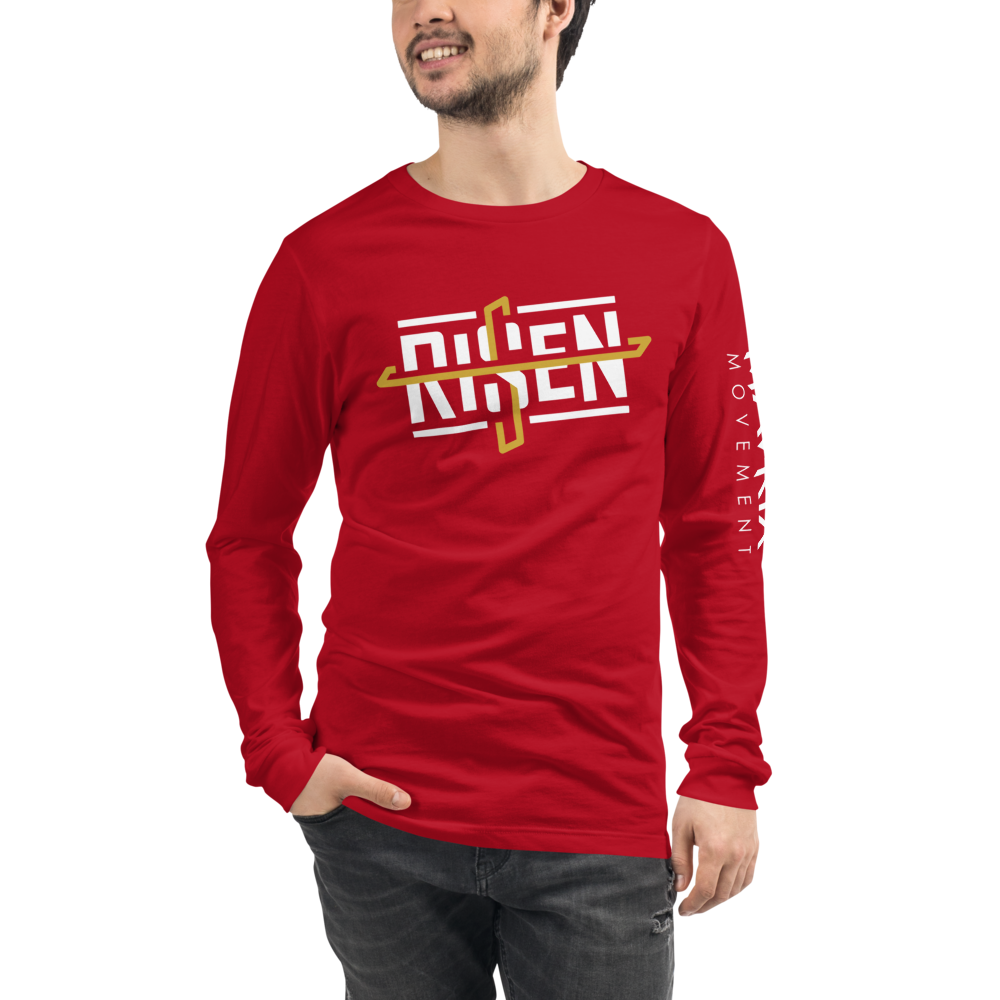 Risen (Red/Blue) Long Sleeve Tee (3 colors)