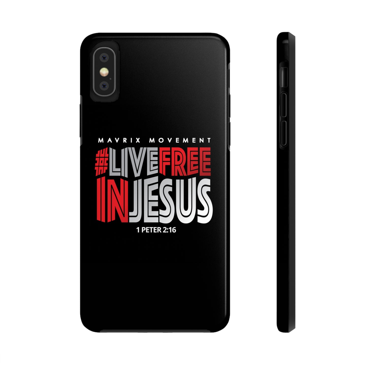 Mavrix #LIVEFREEINJESUS - Case Mate Tough Phone Cases