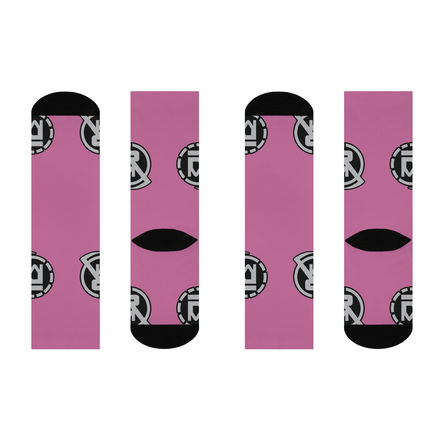 Simply Reveil Logo DTG Crew Socks (Pink)