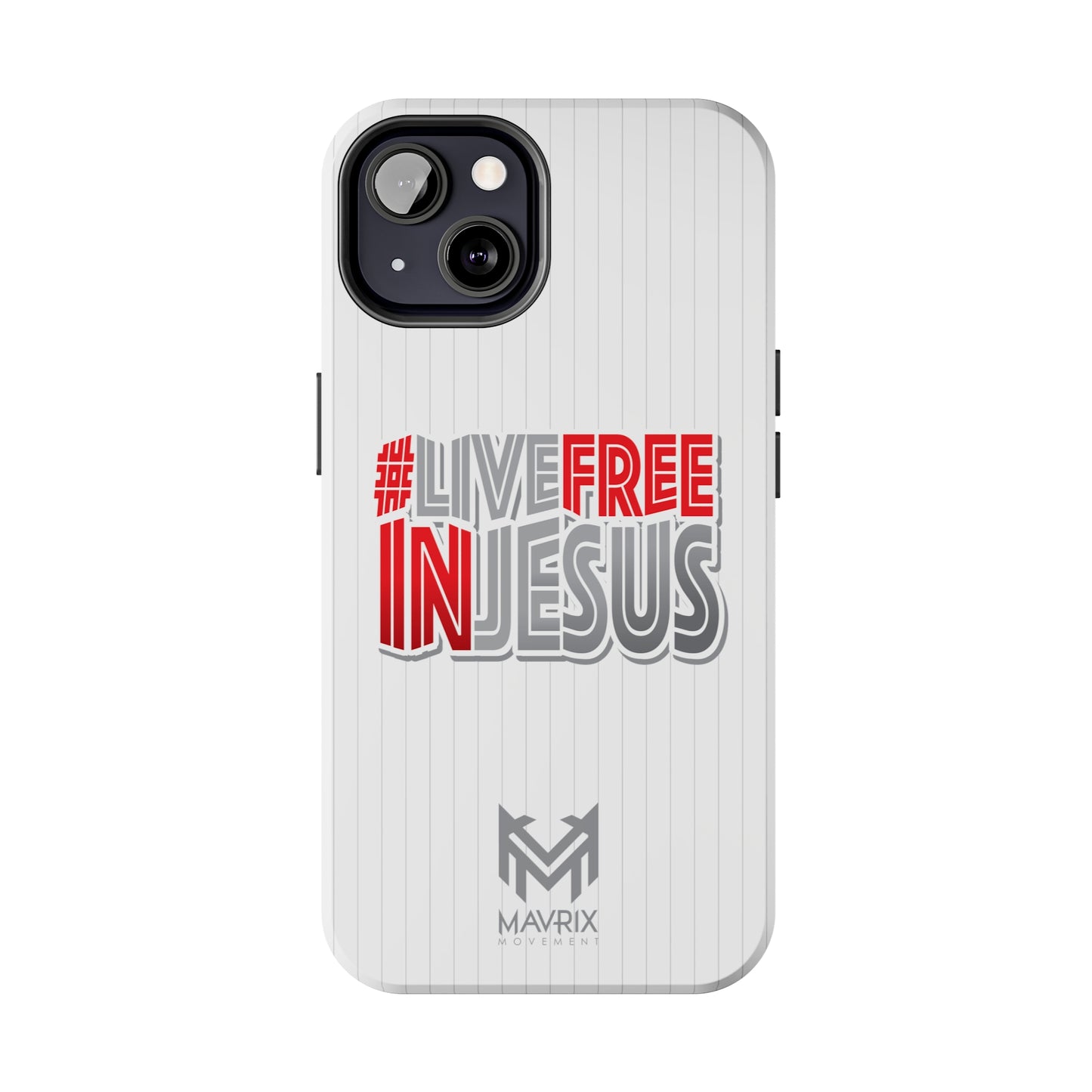 Mavrix #LIVEFREEINJESUS Pinstripe - Case Mate Tough Phone Cases