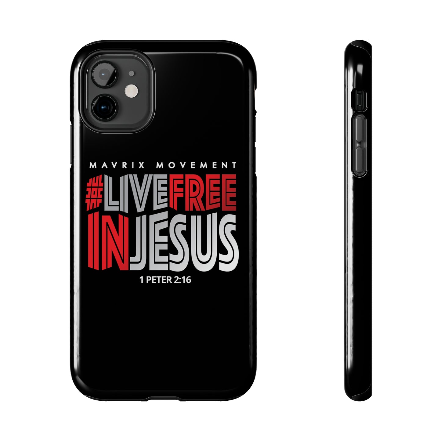 Mavrix #LIVEFREEINJESUS - Case Mate Tough Phone Cases