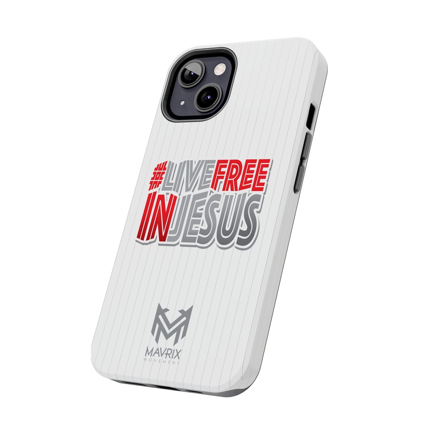 Mavrix #LIVEFREEINJESUS Pinstripe - Case Mate Tough Phone Cases