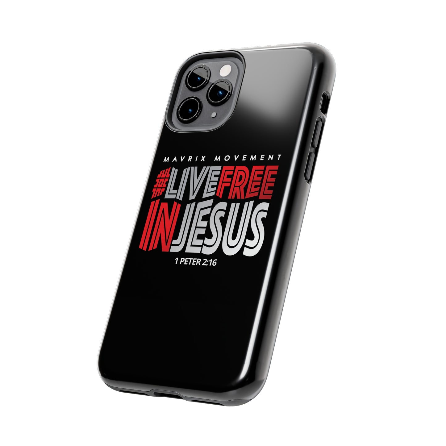 Mavrix #LIVEFREEINJESUS - Case Mate Tough Phone Cases