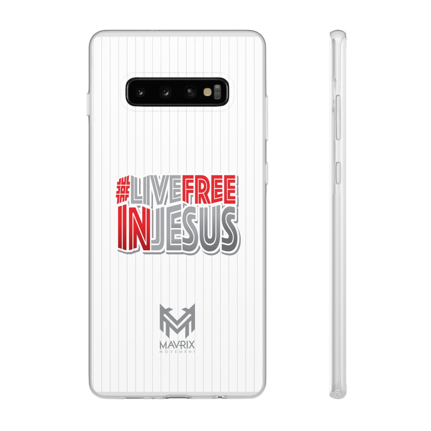 Mavrix #LIVEFREEINJESUS - Flexi Cases