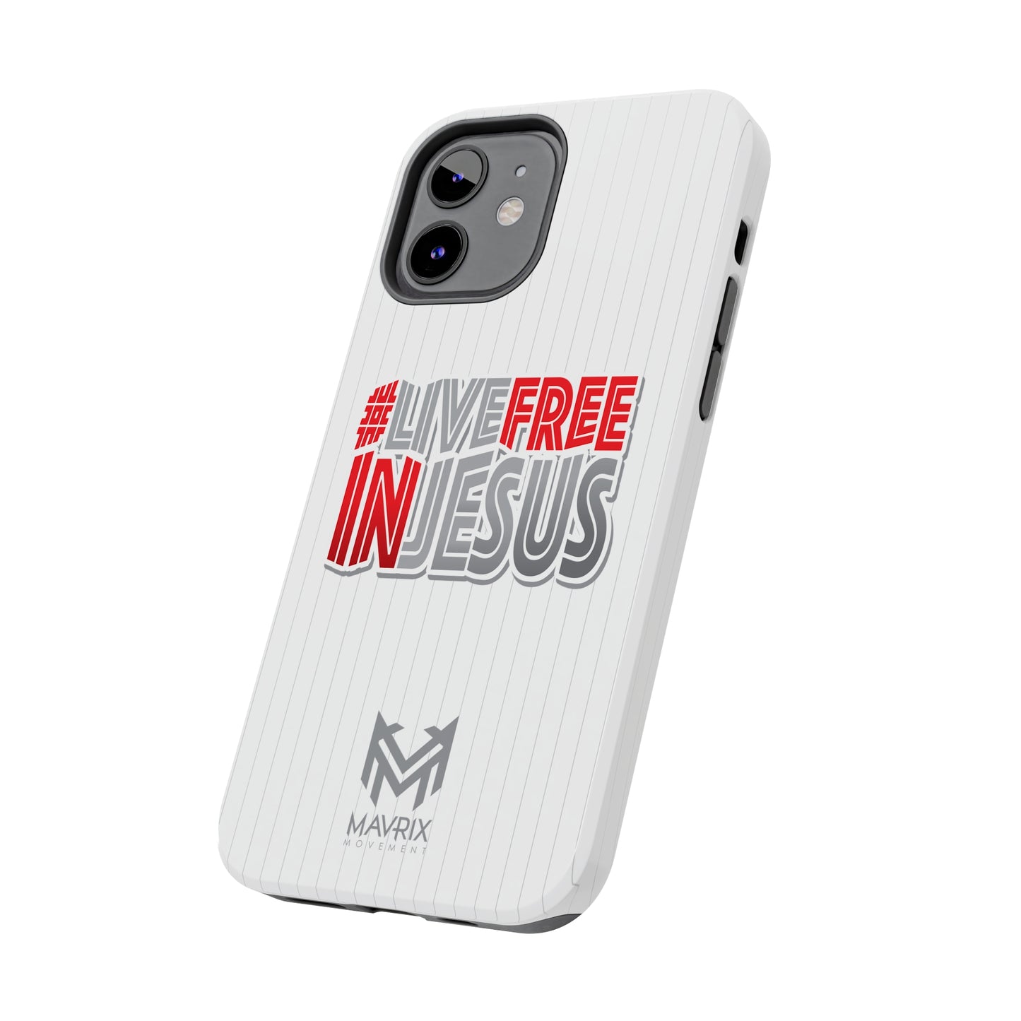 Mavrix #LIVEFREEINJESUS Pinstripe - Case Mate Tough Phone Cases