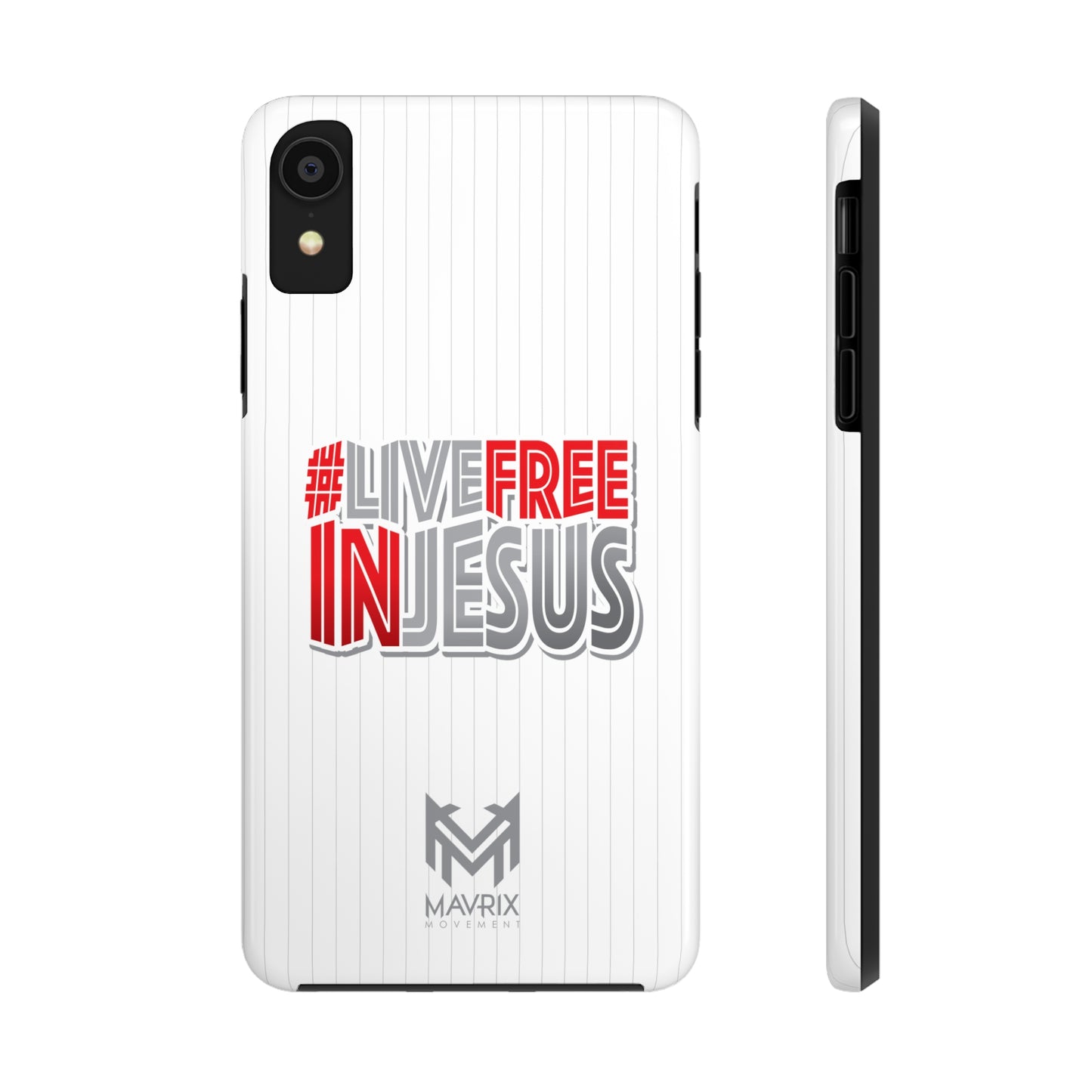 Mavrix #LIVEFREEINJESUS Pinstripe - Case Mate Tough Phone Cases