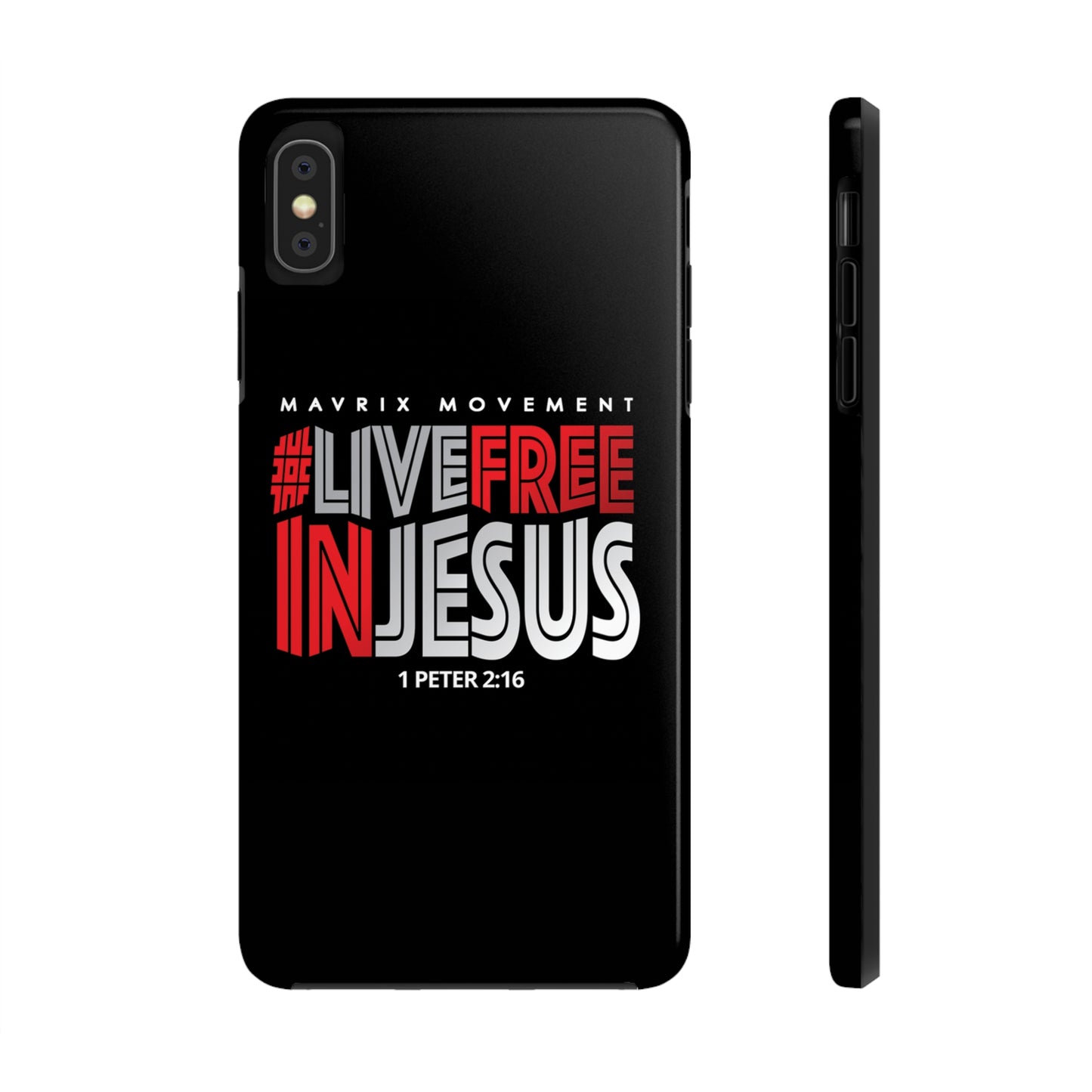 Mavrix #LIVEFREEINJESUS - Case Mate Tough Phone Cases