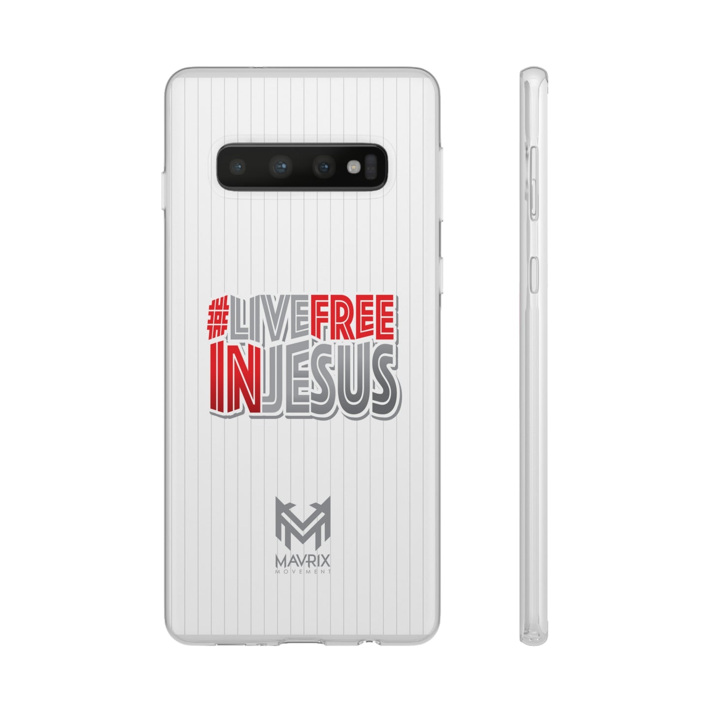 Mavrix #LIVEFREEINJESUS - Flexi Cases