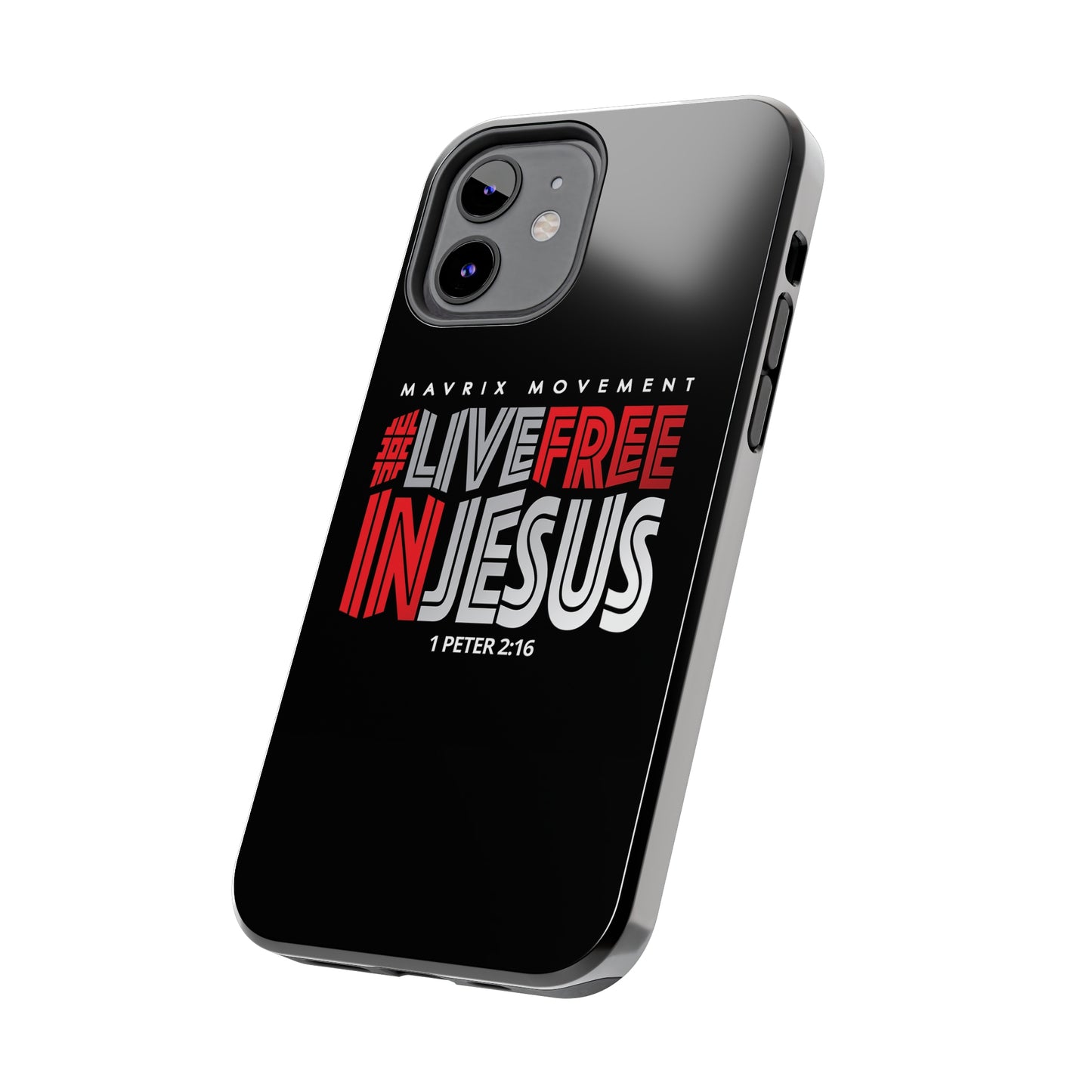 Mavrix #LIVEFREEINJESUS - Case Mate Tough Phone Cases