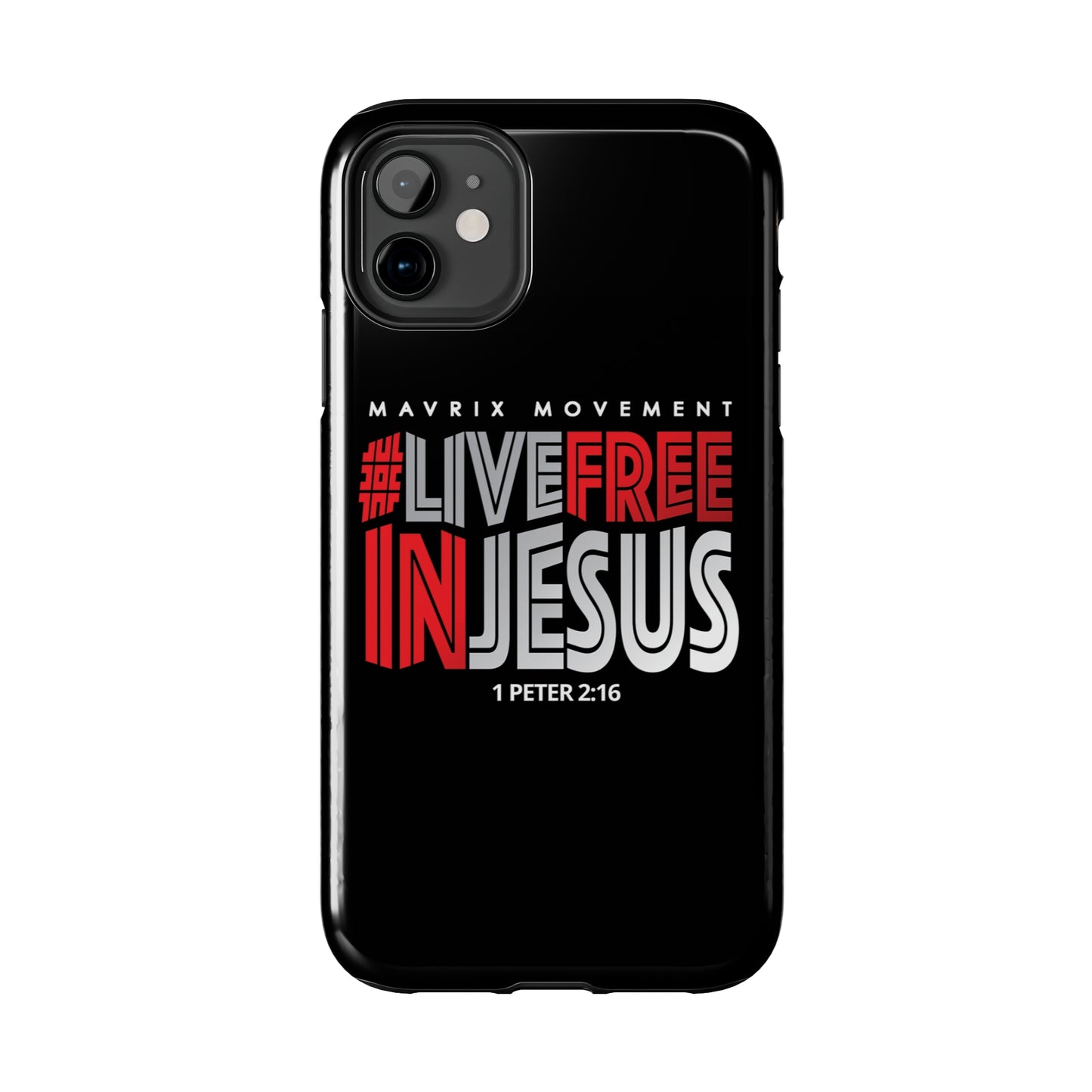 Mavrix #LIVEFREEINJESUS - Case Mate Tough Phone Cases