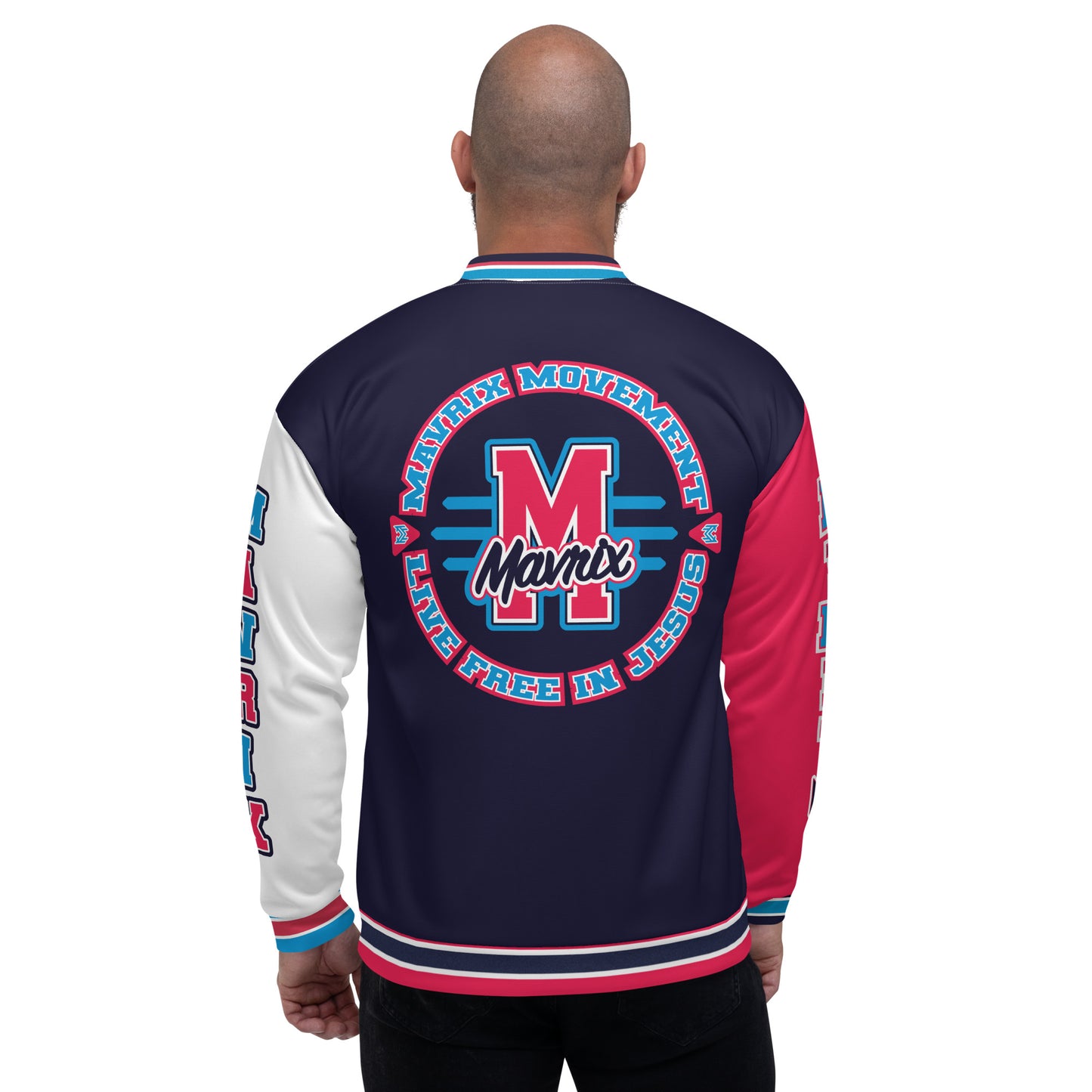 Mavrix Varsity Split Bomber Jacket