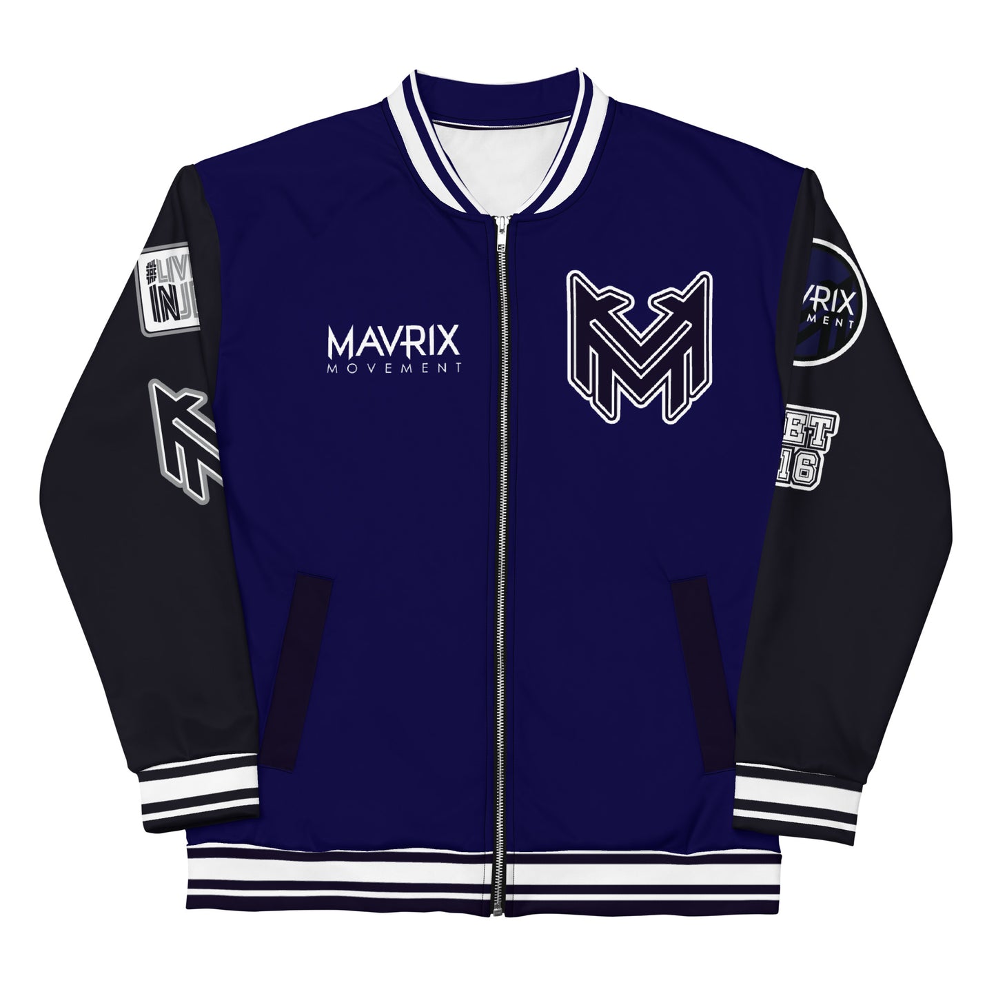 Mavrix Varsity Navy Bomber Jacket
