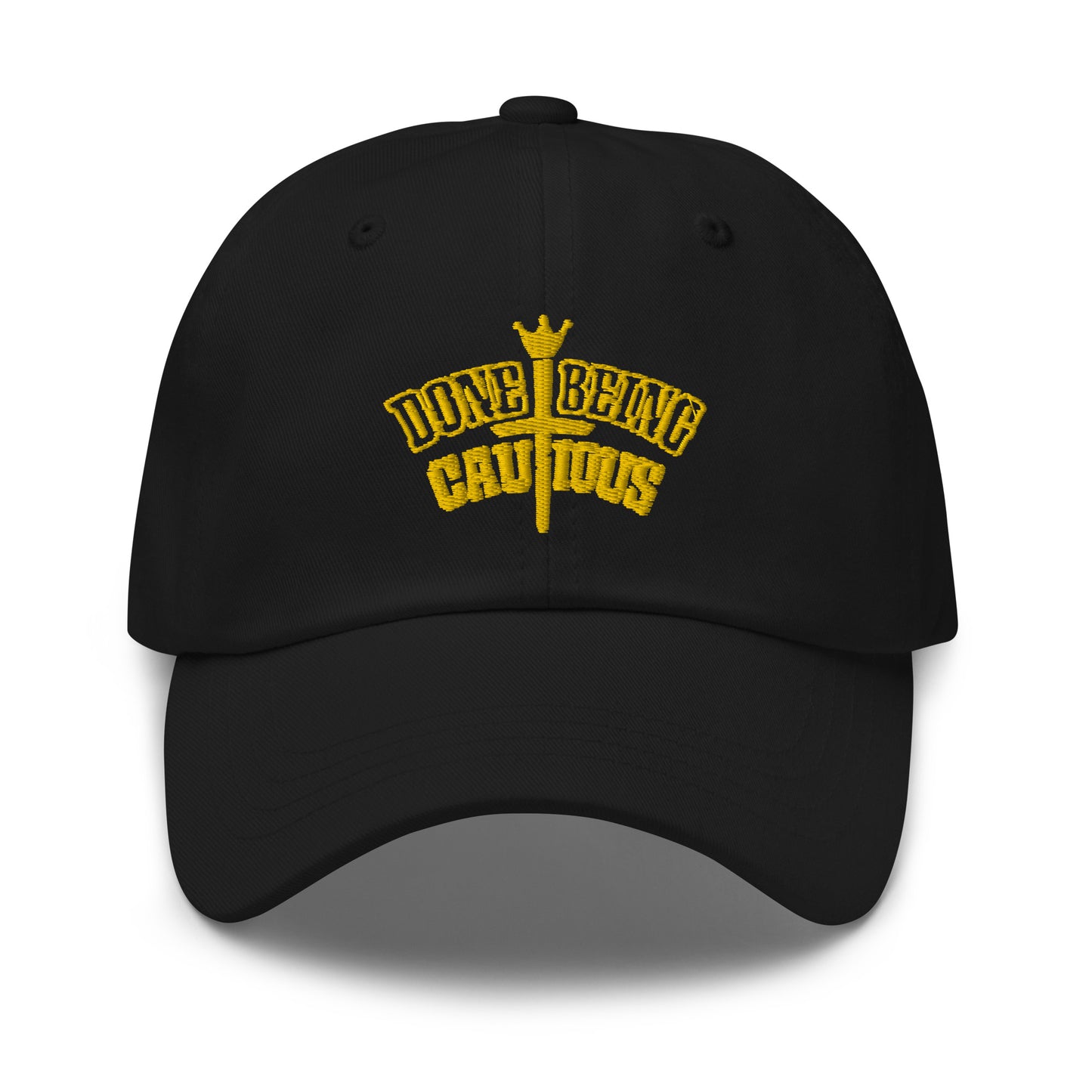 Done Being Cautious Yellow Dad Hat (2 colors)