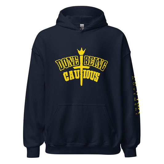 Done Being Cautious Yellow Hoodie (2 colors)