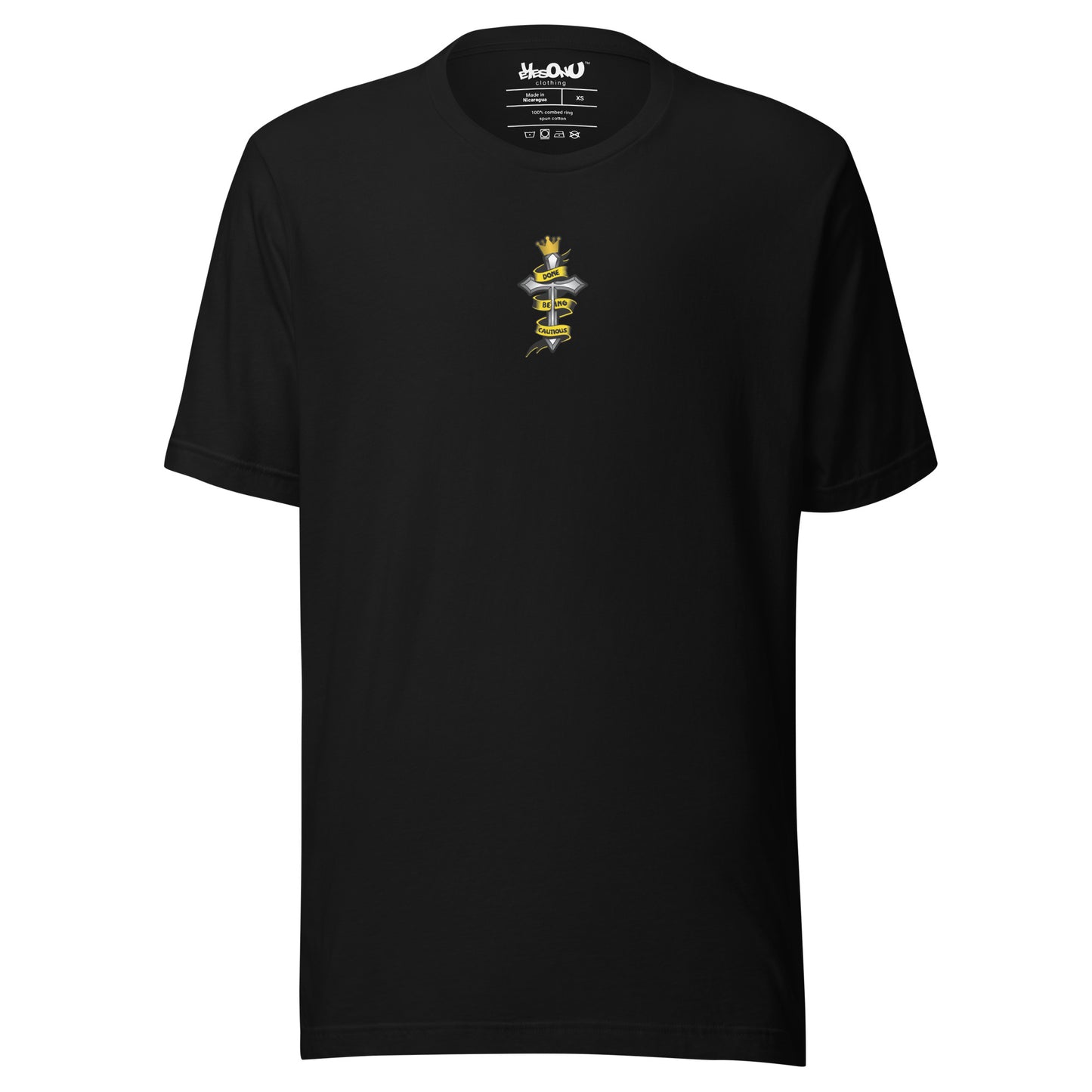 Done Being Cautious - Cross (2-sided) T-shirt (6 colors)