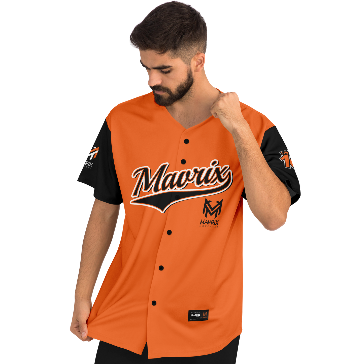 Mavrix Orange Baseball Jersey