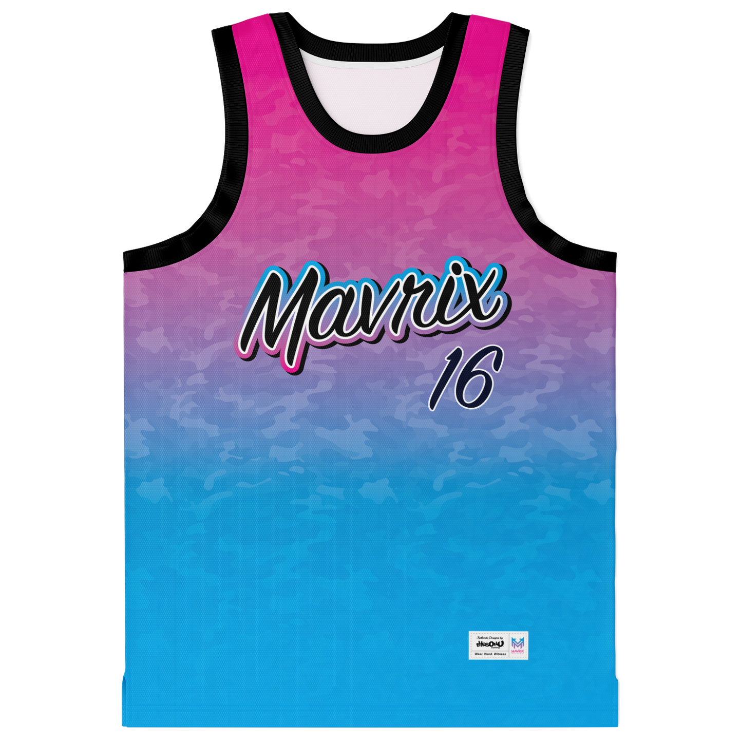 Mavrix Gradient Camo - Basketball Jersey