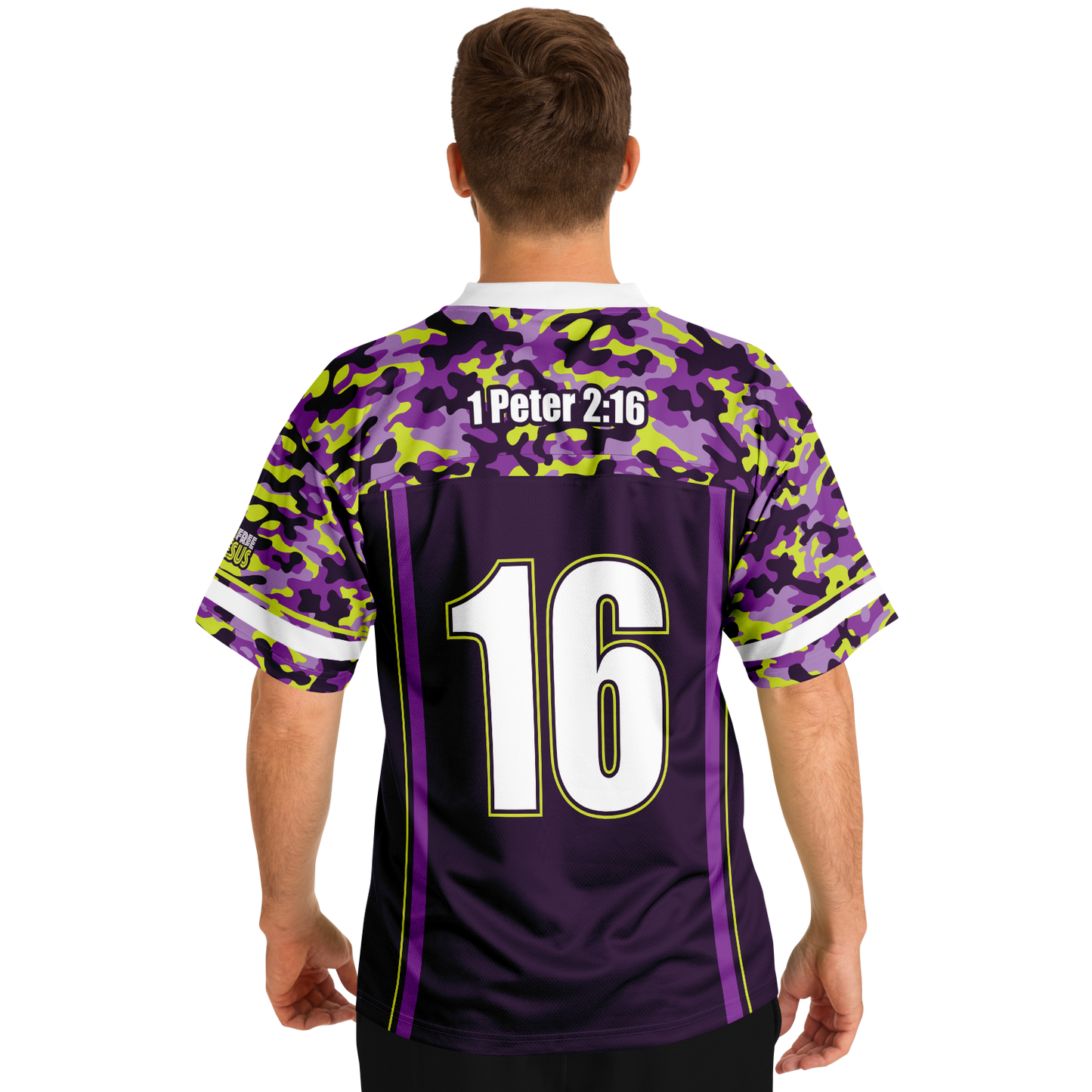 Mavrix Purple/Volt Camo Football Jersey