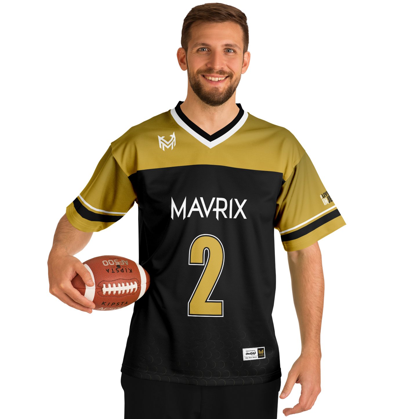 Mavrix Gold Football Jersey