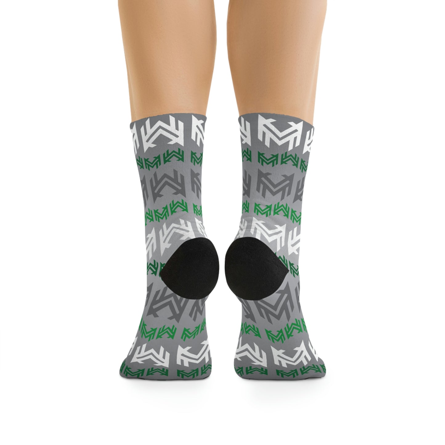 Mavrix Logo Pattern Green Socks
