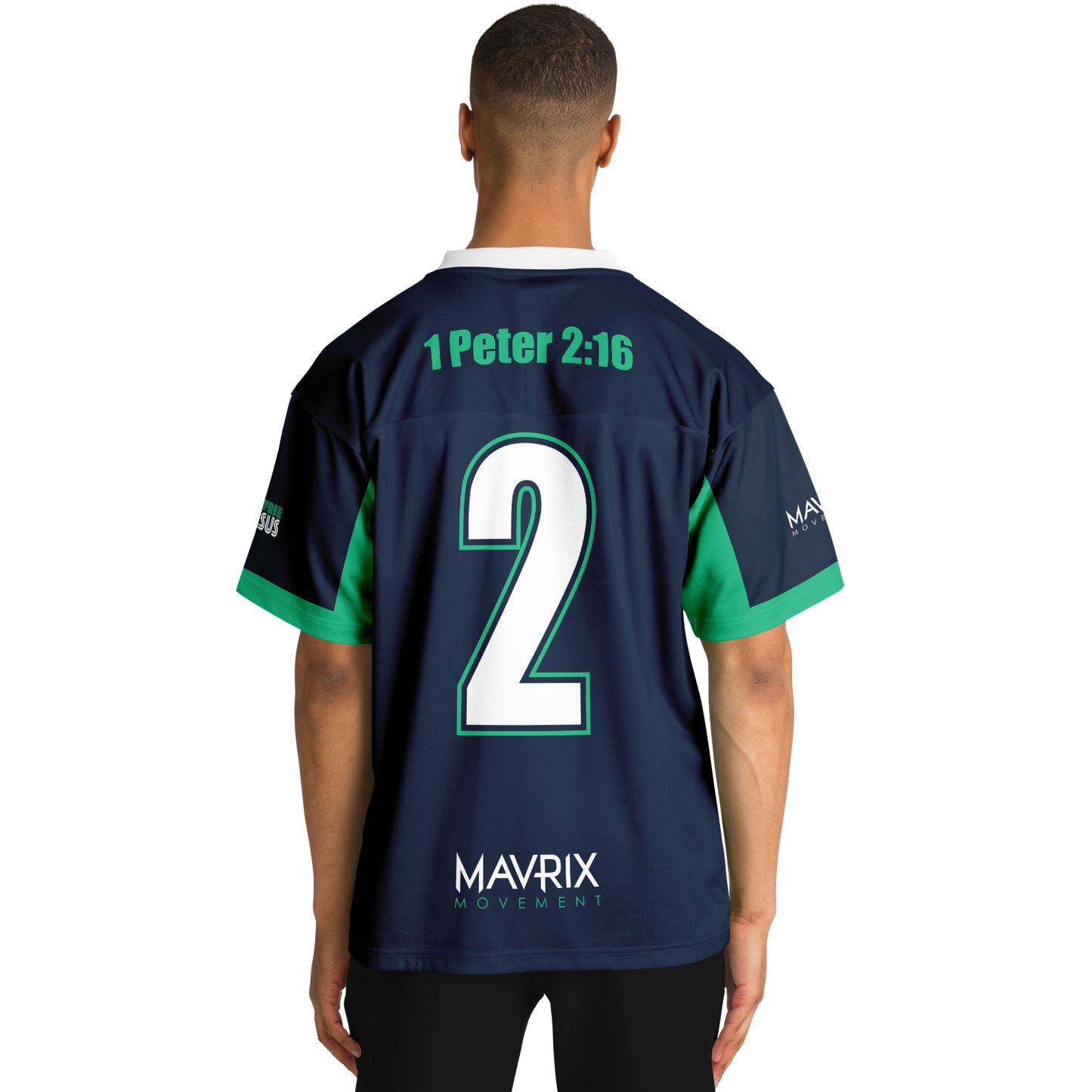 Mavrix Navy Football Jersey