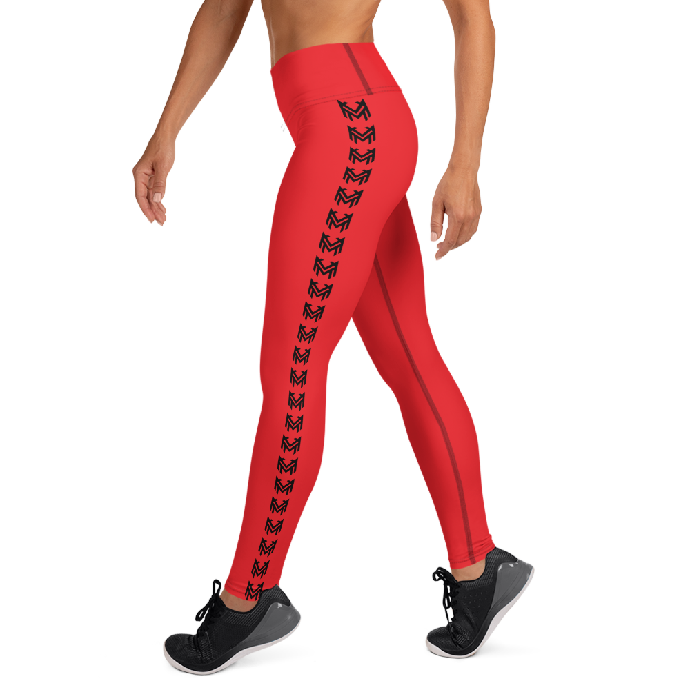 Mavrix Red Yoga Leggings