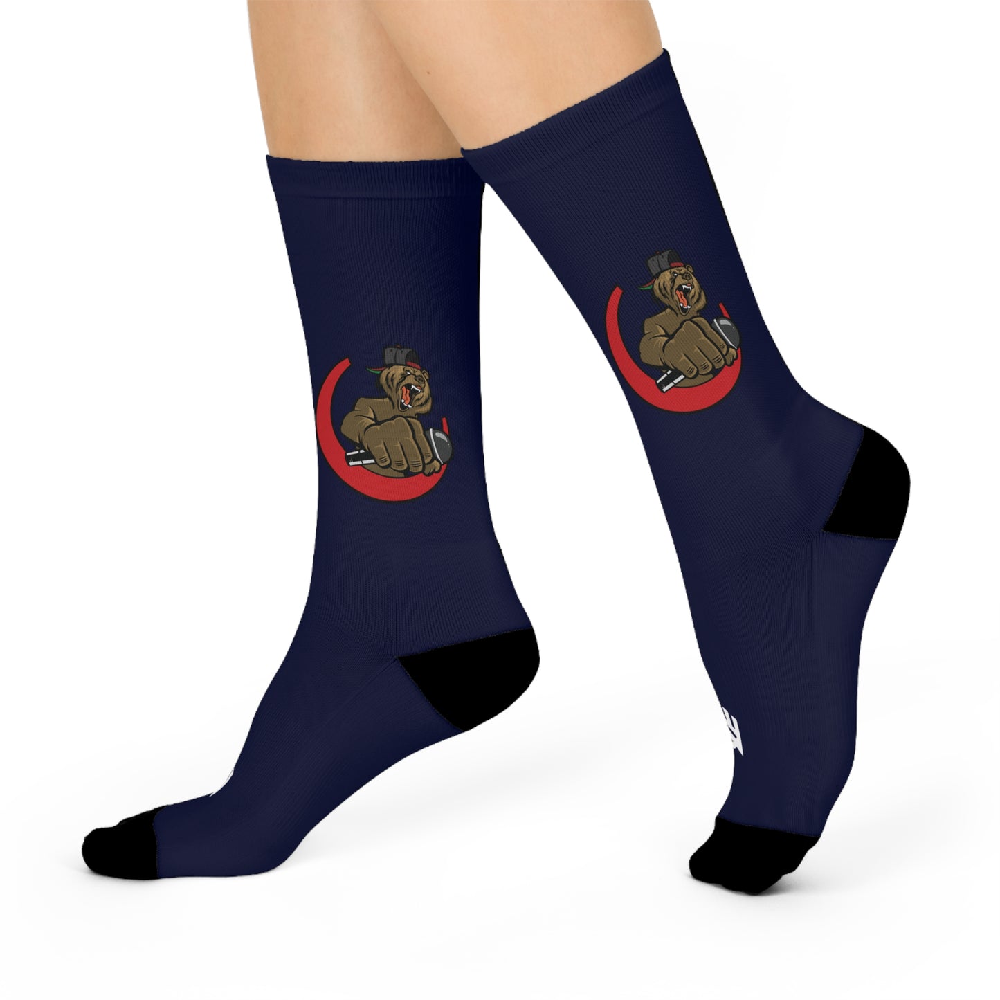 Lac Grizzy Signature DTG Crew Socks