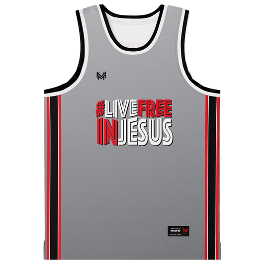 Mavrix LiveFreeInJesus - Basketball Jersey