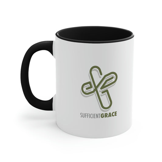 Sufficient Grace - Accent Coffee Mug, 11oz