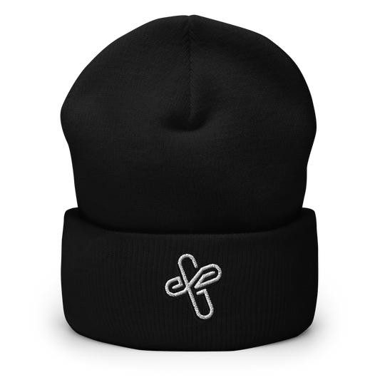 Sufficient Grace Cross Cuffed Beanie (2 colors)