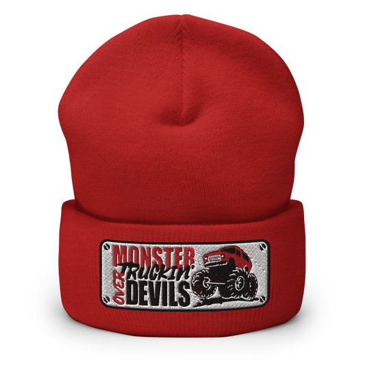 Bars - Monster Truckin' (Red) Cuffed Beanie (5 colors)